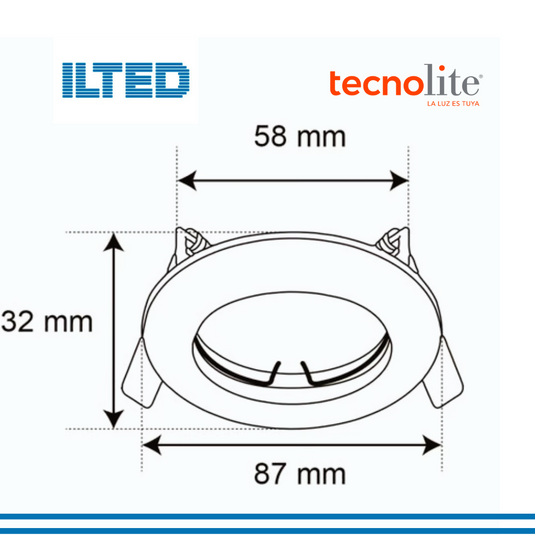 Downlight Empotrable - Diferentes Colores