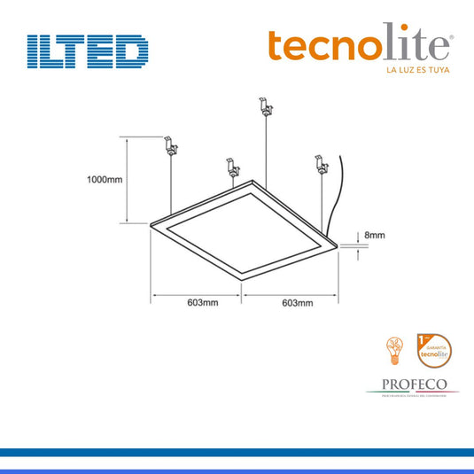 Panel LED Empotrable 40W