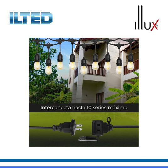 Guirnalda de luces LED para exterior